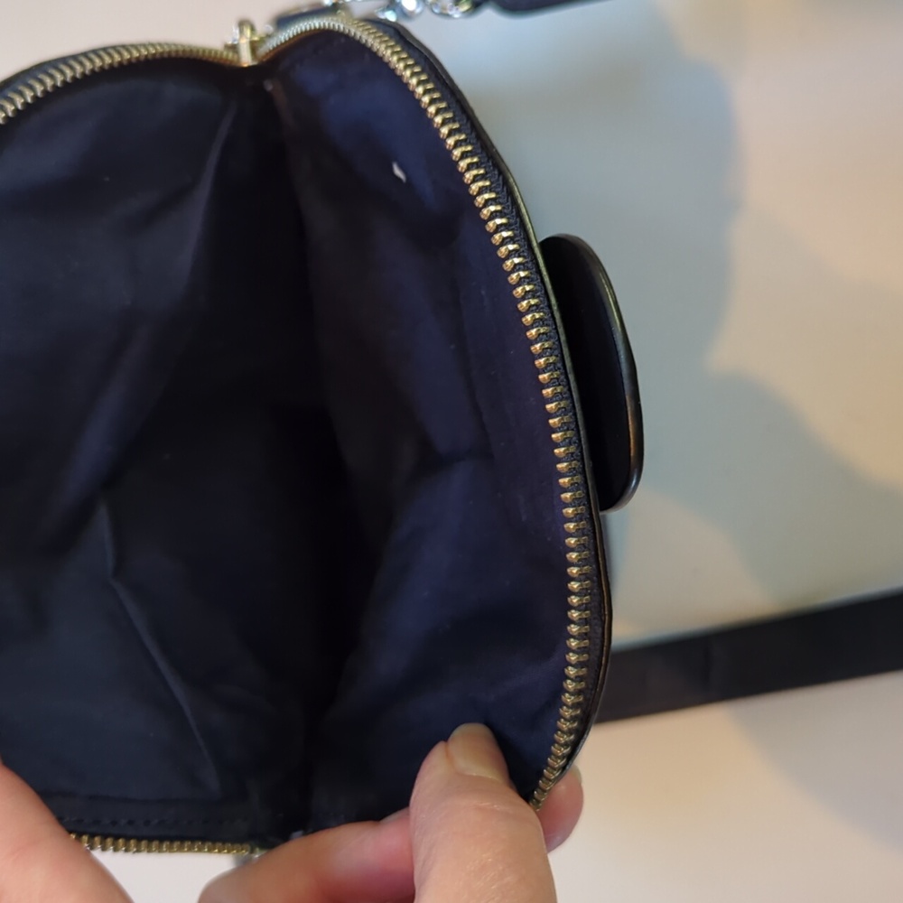 Marc by Marc Jacobs, Navy Blue Leather Crossbody Bag - Picture 8 of 10